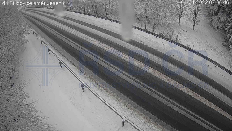 FOTOGALERIE: Aprílové sněžení na severu Olomouckého kraje