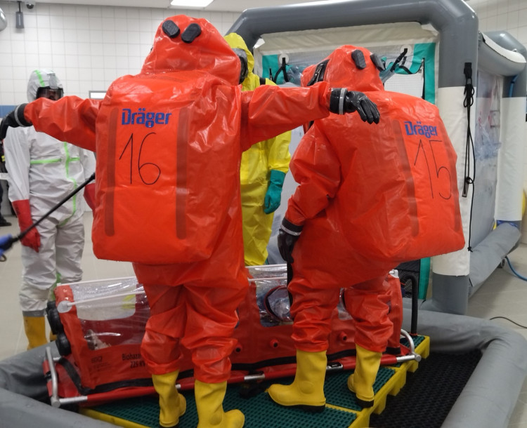 Ebola, taktické cvičení IZS Kraje Vysočina