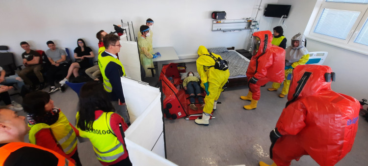 Ebola, taktické cvičení IZS Kraje Vysočina