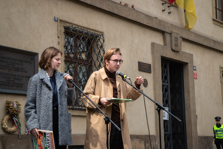 FOTOGALERIE: Studenti v Praze stávkovali za klima. Nejít do školy, nám přijde adekvátní, říká jejich mluvčí