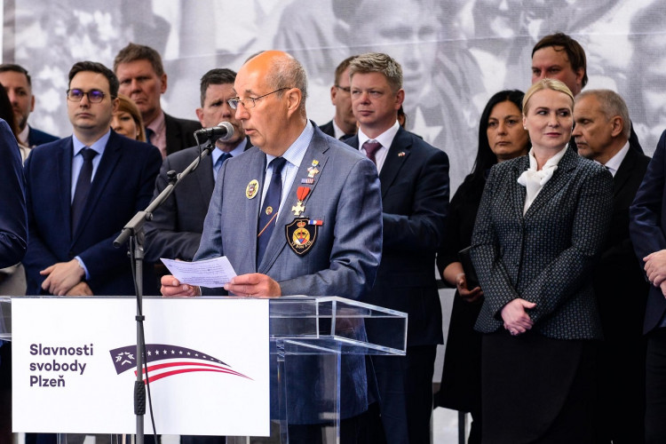 Luc Rensonnet, syn zesnulého velitele 17. praporu belgických střelců, foto: Martin Pecuch