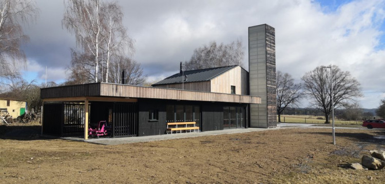 Hasičská zbrojnice Chodský Újezd v části Nahý Újezdec