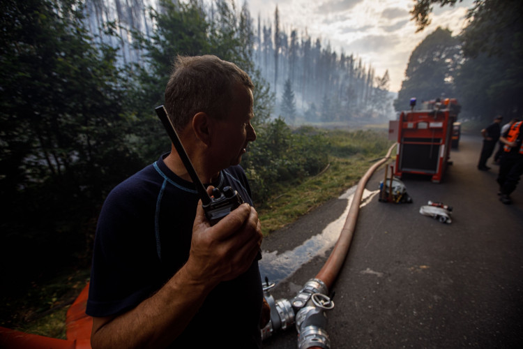 Zásah královéhradeckých hasičů v Českém Švýcarsku