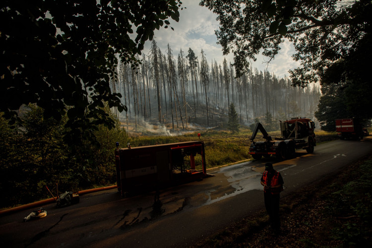 Zásah královéhradeckých hasičů v Českém Švýcarsku