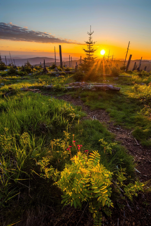 Východ slunce na Poledníku