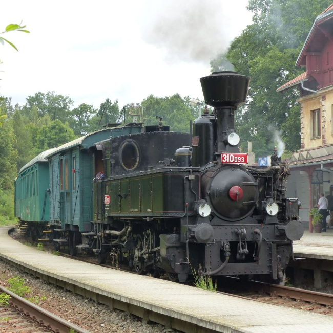 Parní vlak, foto České dráhy : 