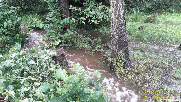 FOTOGALERIE: Následky lijáku na Rokycansku a Plzeňsku