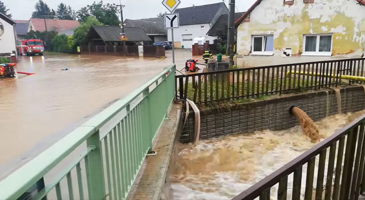 FOTOGALERIE: Následky lijáku na Rokycansku a Plzeňsku