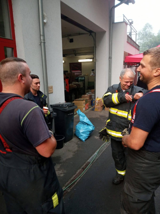 Jihočeští hasiči v Hřensku