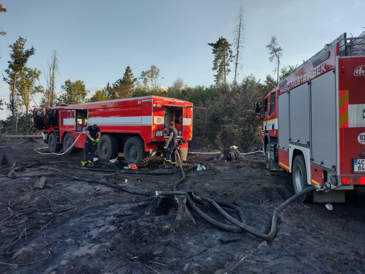 Jihočeští hasiči v Hřensku
