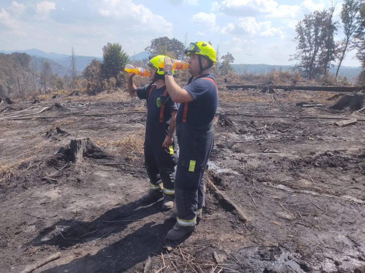 Jihočeští hasiči v Hřensku