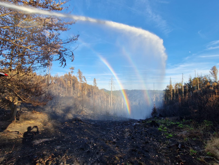 Jihočeští hasiči v Hřensku
