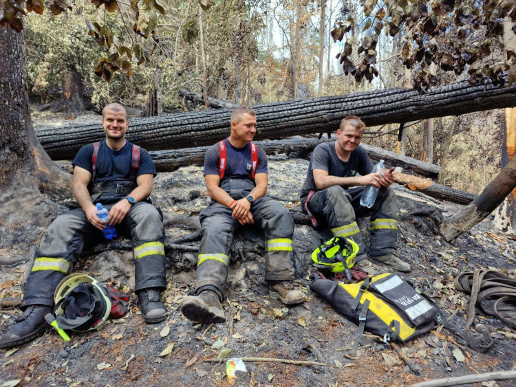 Jihočeští hasiči v Hřensku