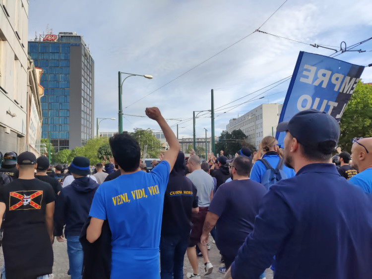 FOTOGALERIE: Fanoušci Interu Milán v Plzni