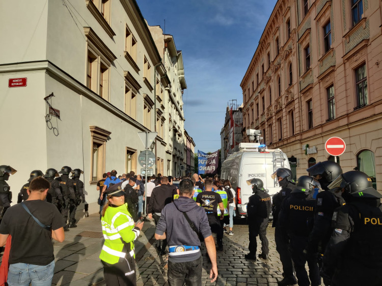 FOTOGALERIE: Fanoušci Interu Milán v Plzni