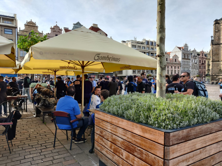 FOTOGALERIE: Fanoušci Interu Milán v Plzni