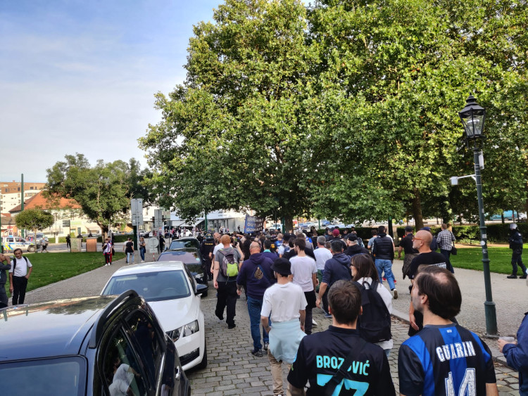 FOTOGALERIE: Fanoušci Interu Milán v Plzni