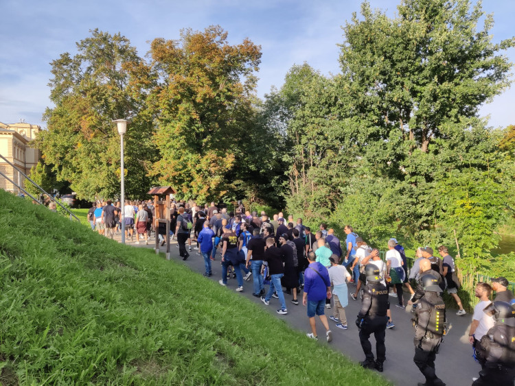 FOTOGALERIE: Fanoušci Interu Milán v Plzni