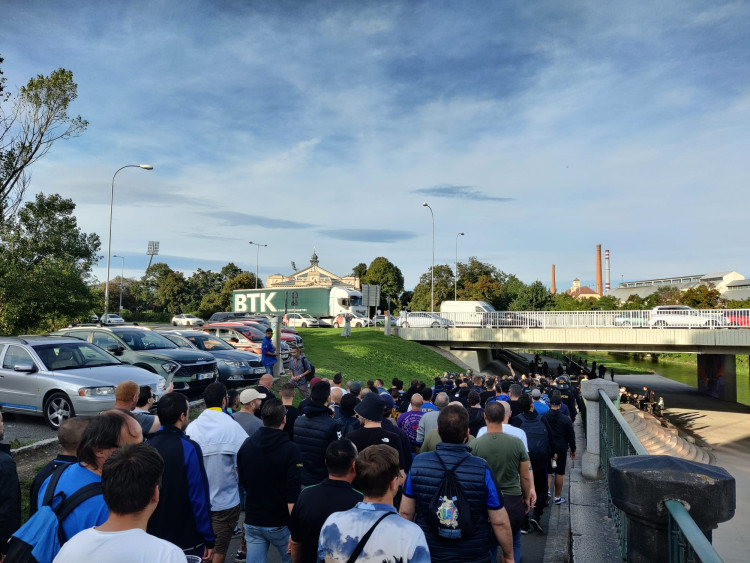 FOTOGALERIE: Fanoušci Interu Milán v Plzni