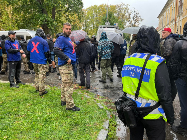 GALERIE: Policejní cvičení antikonfliktního týmu v Josefově