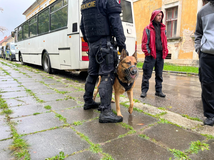 GALERIE: Policejní cvičení antikonfliktního týmu v Josefově