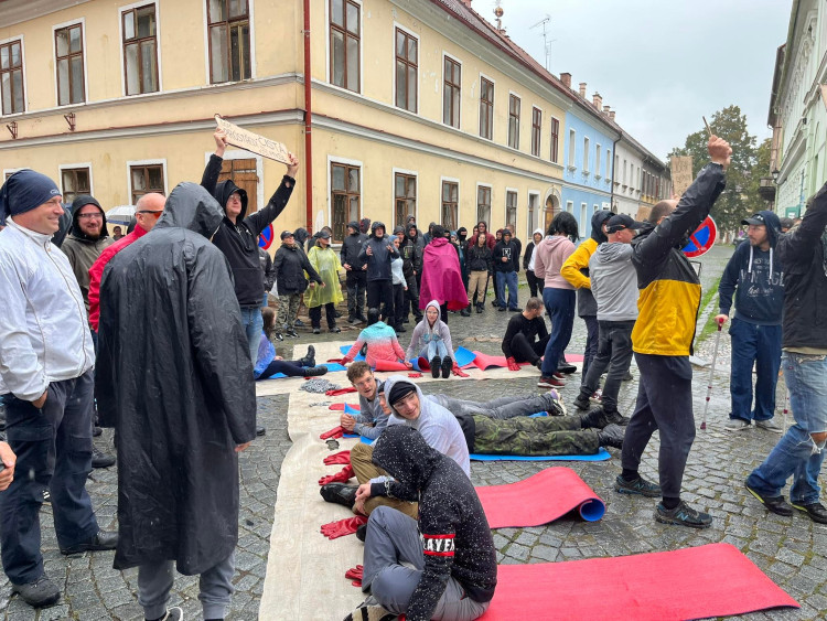 GALERIE: Policejní cvičení antikonfliktního týmu v Josefově