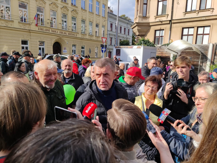 Volební mítink Jany Nagyové v Jihlavě