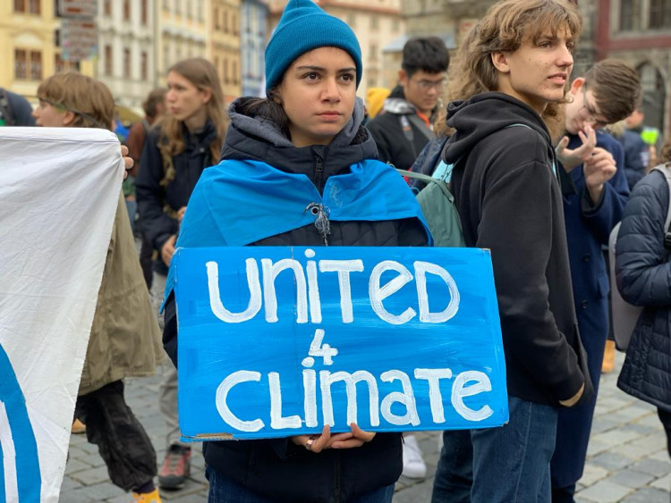 FOTOGALERIE: Aktivisté stávkují za klima v centru Prahy