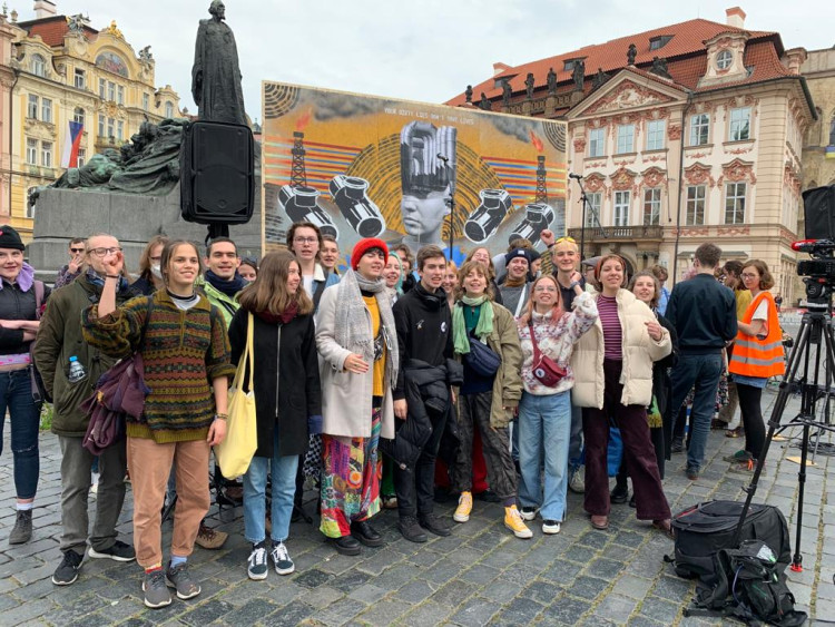 FOTOGALERIE: Aktivisté stávkují za klima v centru Prahy