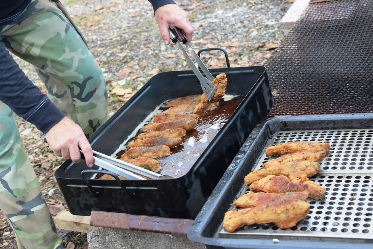 Výlov rybníka u Zborné