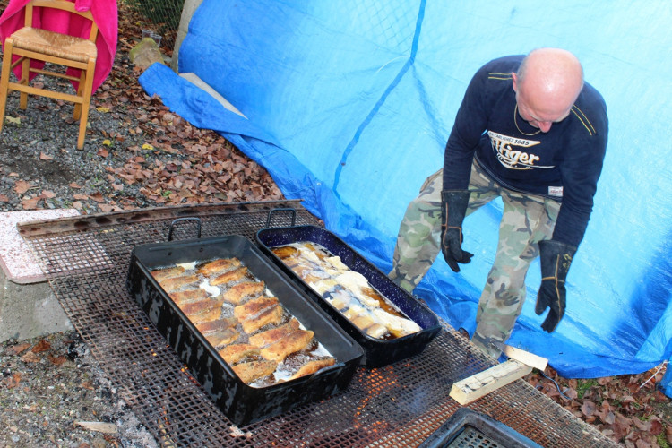 Výlov rybníka u Zborné