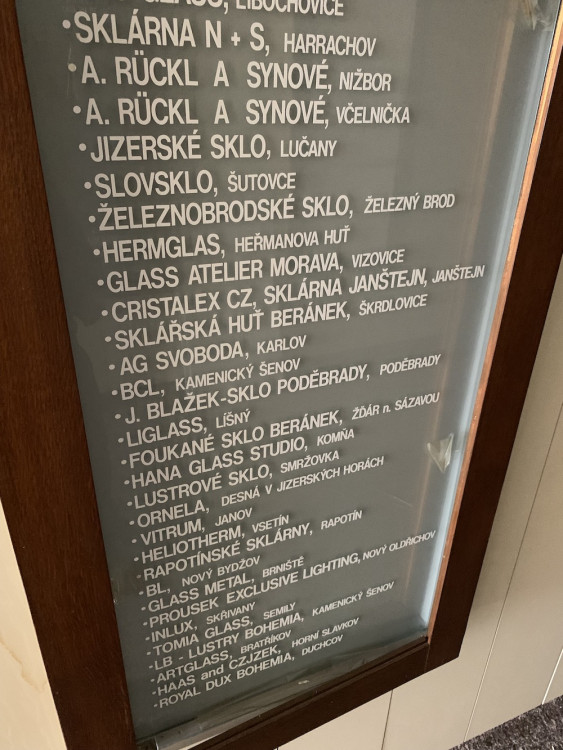 Dodavatelé Skloexportu.