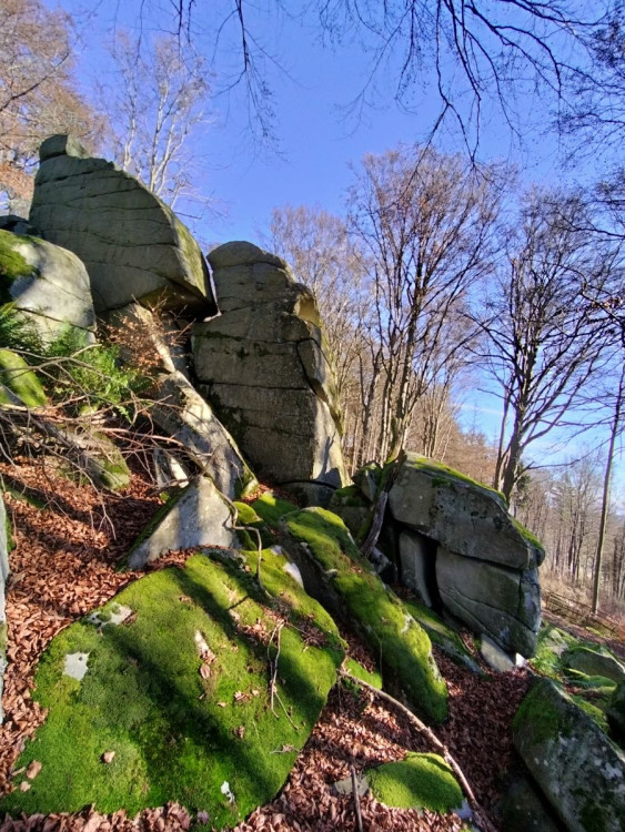 Zřícenina hradu Štamberk a kamenné moře