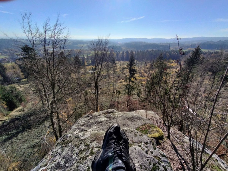 Zřícenina hradu Štamberk a kamenné moře