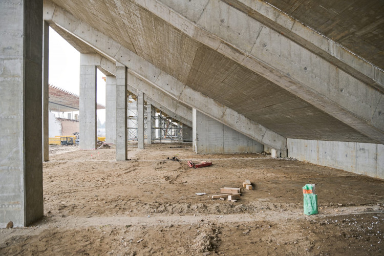 GALERIE: Stavba nového fotbalového stadionu v Hradci Králové
