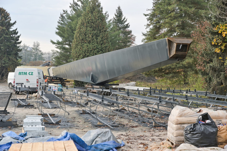 GALERIE: Stavba nového fotbalového stadionu v Hradci Králové