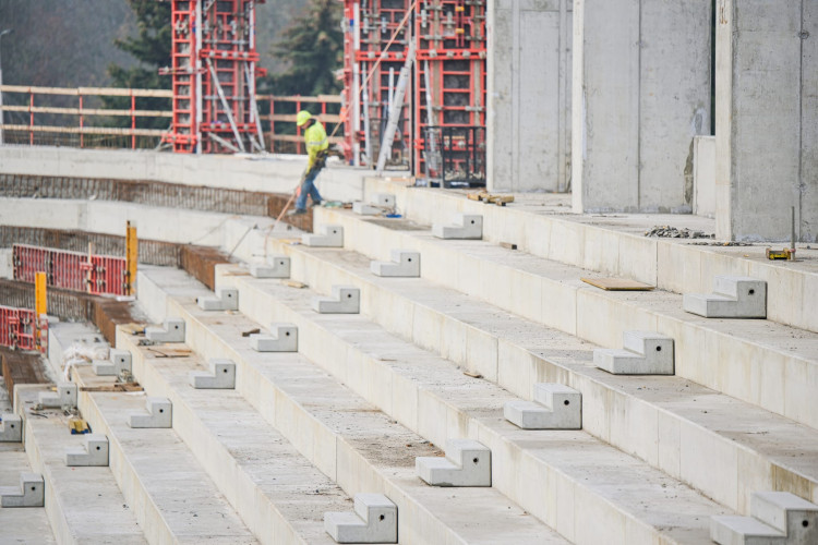 GALERIE: Stavba nového fotbalového stadionu v Hradci Králové
