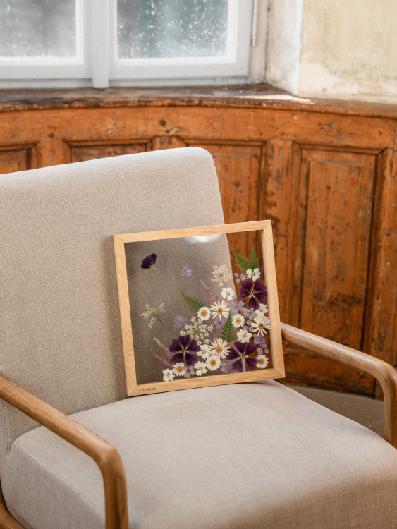 FOTOGALERIE: Veronika s Petrem tvoří úžasné obrazy z lisovaných květin