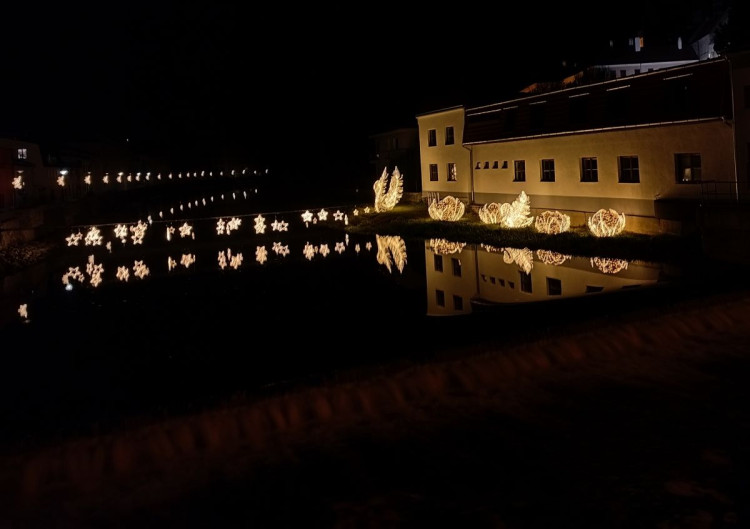 Vánoční výzdoba v Třebíči