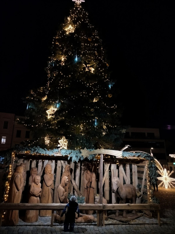 Vánoční výzdoba v Třebíči