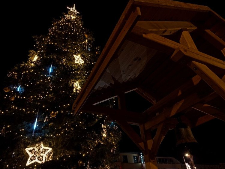 Vánoční výzdoba v Třebíči