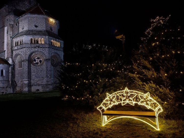 Vánoční výzdoba v Třebíči