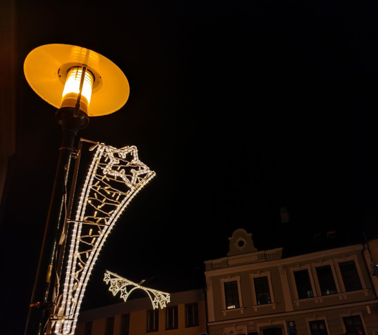 Vánoční výzdoba v Třebíči