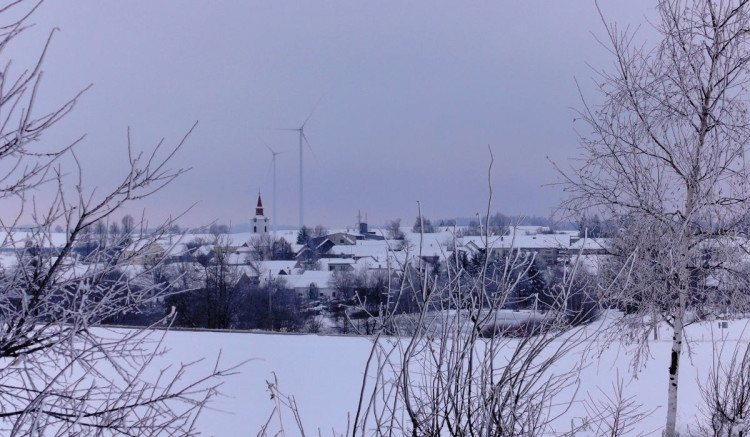 Zimní krajina u Pavlova