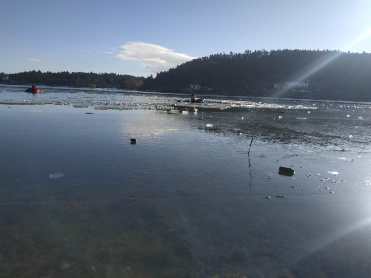 FOTOGALERIE: Štědrý den na Plumlovské přehradě