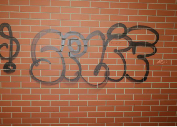 FOTOGALERIE: Sprejer řádil v okolí vlakového nádraží