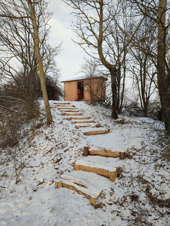 Nová ptačí pozorovatelna u Starého Příseckého rybníku