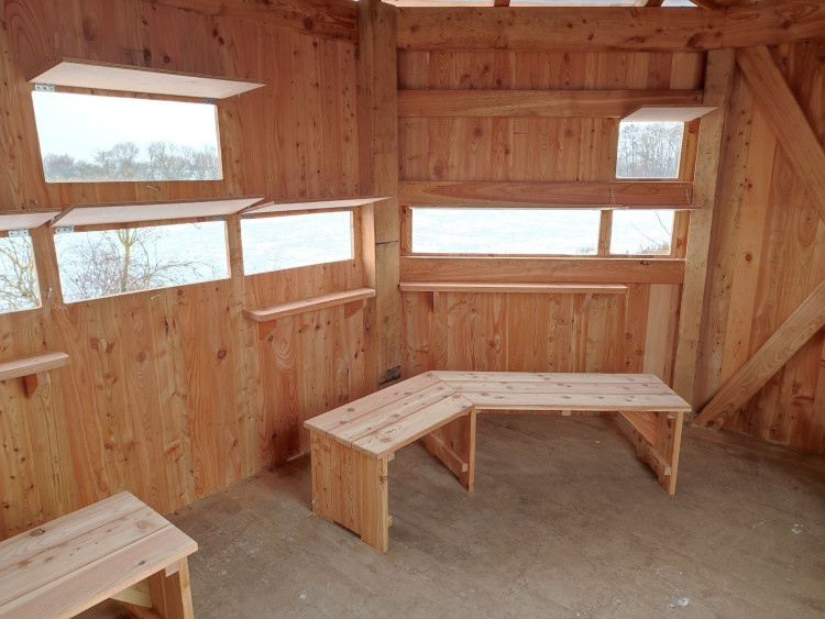 Nová ptačí pozorovatelna u Starého Příseckého rybníku