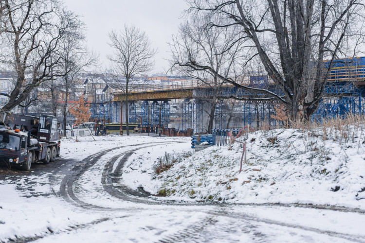 FOTOGALERIE: Štvanická lávka brzy propojí Karlín a Holešovice