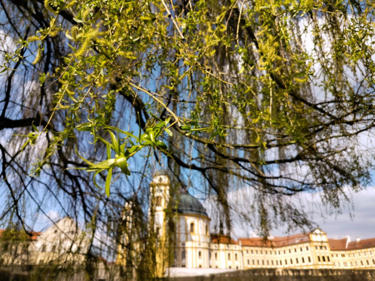 Park u zámku v Jaroměřicích nad Rokytnou